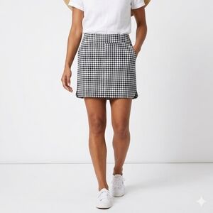 SC & CO  Black and White Check Women's Skort With Pockets Size 8